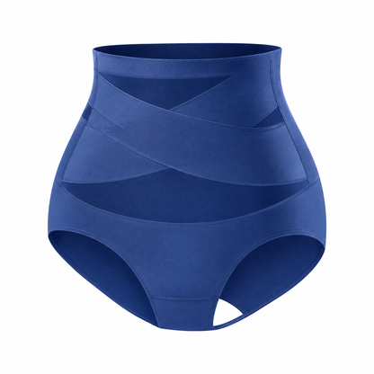 🌸 Last Day Special Price £ 12.99 ! 🔥Plus-Size High-Waist Cross Tummy Control Panties