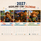 ✨️Surprise 50% Off！🐮May 2027 bring you booming luck！🔥2027 Funny Highland Cow Wall Calendar | A4 Hanging Calendar |