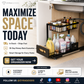 🏠 2-Tier Sliding Organizer – Carbon Steel, Under Sink, Adjustable ✅