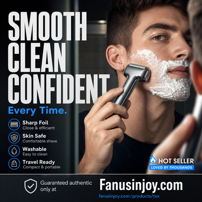 🎉🎉Surprise 50% discount！🔥Over 100,000 units sold！👱‍♂️The best grooming tool for men！Men's Efficient Rechargeable Foil Electric Shaver