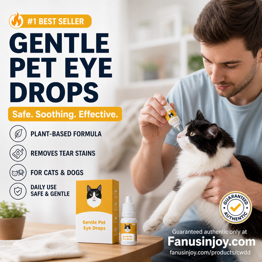 🏆Special Offer Buy 3 Get 2 Free！🐈Care for your furry friends anytime!🐕🔥Gentle Pet Eye Drops