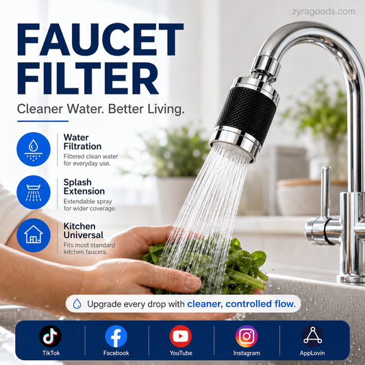 🔥Limited Time 50% OFF🔥360-Degree Swivel Splash-Proof Faucet Aerator