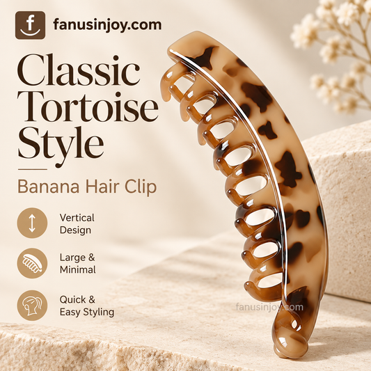 🥰Large Banana Hair Clips Non-slip Ponytail Holder Clip for Women and Girls