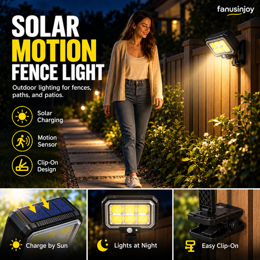 Clip-On Solar Motion Sensor Light