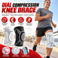 🦵50% OFF NOW! Dial Compression Knee Brace – Dial Adjustable Sports Knee Sleeve with Alloy Spring Support & Silicone Patella Pad, Breathable Knit Knee Protector for Running, Gym & Joint Pain Relief