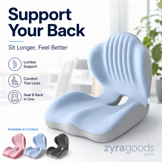 🎉This Week's Special Sales - 60% OFF✨Ergonomic Memory Foam Seat Cushion with Back Support