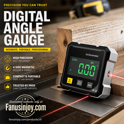 📐 50% OFF FLASH SALE ! 👷‍♂️Recommended by Veteran Craftsmen ⚡ Magnetic Digital Angle Gauge – Precision Angle Measurement, Strong Magnetic Base, Easy-to-Read LCD Display 🛠️