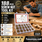 🏭Factory Direct 50% Off 🔥50,000 Units Sold！👷‍♂️🛠️An Essential Tool Set for Craftsmen 🔥188 PCS Hexagon Socket Nuts Set