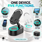 5-in-1 Wireless Induction Bluetooth Speaker Phone Stand