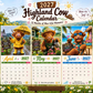 ✨️Surprise 50% Off！🐮May 2027 bring you booming luck！🔥2027 Funny Highland Cow Wall Calendar | A4 Hanging Calendar |