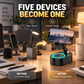 5-in-1 Wireless Induction Bluetooth Speaker Phone Stand