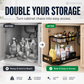 🏠 2-Tier Sliding Organizer – Carbon Steel, Under Sink, Adjustable ✅