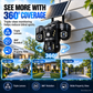 Triple Lens Solar WiFi Security Camera