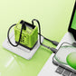 🔌🔋20W GaN Aluminum Super Fast Charger - 2-in-1 Retractable Foldable Mobile Wall Plug, Dual Ports, Type C/Lightning, Compact Travel-Friendly Safe Phone Accessories, Charger for iPhone