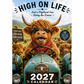 ✨️Surprise 50% Off！🐮May 2027 bring you booming luck！🔥2027 Funny Highland Cow Wall Calendar | A4 Hanging Calendar |