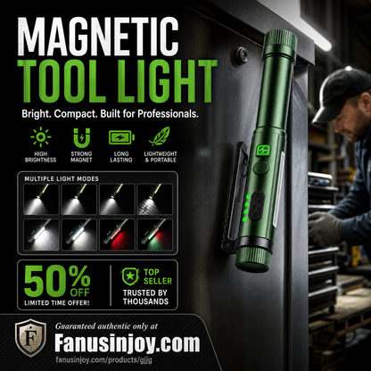 🏭Factory Direct 50% Off！🔥50000 Units Sold！🔆🔦Brighter, Faster & More Portable！✨️Multifunctional Pen-Shaped Strong Magnetic Work Light