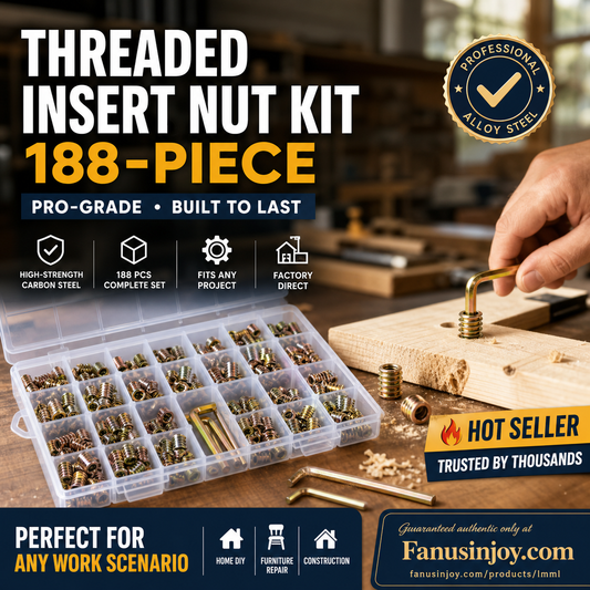 🏭Factory Direct 50% Off 🔥50,000 Units Sold！👷‍♂️🛠️An Essential Tool Set for Craftsmen 🔥188 PCS Hexagon Socket Nuts Set