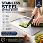 🎁Chef‑Recommended 50% Off！👩‍🍳🔪Must‑Have Cooking Tool！🥩🥦Safer, Cleaner & More Convenient!💥304 Stainless Steel Cutting Board
