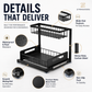 🏠 2-Tier Sliding Organizer – Carbon Steel, Under Sink, Adjustable ✅