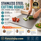 🎁Chef‑Recommended 50% Off！👩‍🍳🔪Must‑Have Cooking Tool！🥩🥦Safer, Cleaner & More Convenient!💥304 Stainless Steel Cutting Board