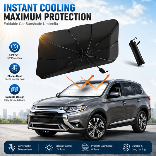 🎁2026 New Arrivals 50% OFF💥50K+ SOLD! Upgraded Car Windshield Sun Shade Umbrella☂️
