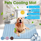 💥As low as £9.9! ❄️Give your furry friend a cool summer!🧊Pet Cooling Ice Silk Mat – Summer Cooling Pet Bed Pad for Dogs and Cats, Breathable Washable Sleeping Cushion for Indoor and Outdoor Use, Lightweight Cooling Crate and Sofa Pet Mat