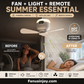 💥Surprise 50% off! 💡Bright and cool anytime, anywhere! Rechargeable Ceiling Fan with LED Light