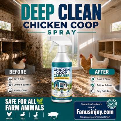 🔥Amazing 50% OFF！🏡Essential for farms, orchards！🐔Chicken Coop Cleaner Spray-🧽Sponge included with every item!
