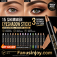 🎉Hot Sale 100,000 Units🔥 50% Off！💄Create perfect eye makeup in 3 seconds!🎉15 Color Highlighter Eyeshadow Pencil Waterproof Glitter Eye Shadow Eyeliner Pen