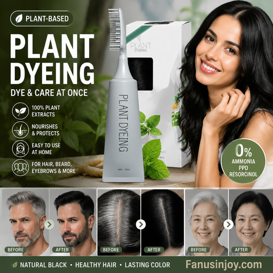 🔥Buy 3 get 2 free🔥The black and lustrous hair is so beautiful-Plant-Based Comb Hair Dye