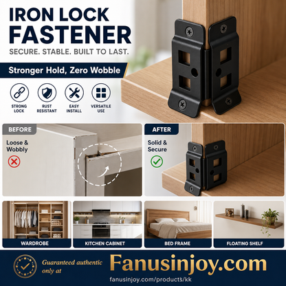 🎉🎉Limited time 50% off！🔩Tiny clips with incredible strength！2-in-1 Locking Insert Shelf Brackets