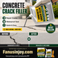 🔥Limited Time 50% OFF！🧱Repair in one click and make items look brand new！✨️Waterproof Concrete Crack Filler & Sealant