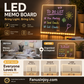 🔥50% surprise discount！🔆Must-have items to boost life sense of ritual！Rewritable LED Note Board with 7 Color Pens