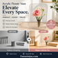 🌸LAST DAY SPECIAL PRICE!!🌸Nordic Transparent Acrylic Vase | Elegant Desktop Plant Holder & Home Decor | Modern Centerpiece for Living Room & Wedding Tables
