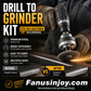 🏭Factory Special 🔥50% Off！🛠️Faster, smoother and easier to use！Heavy Duty Drill to Angle Grinder Adapter