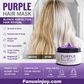 👱‍♀️Want to lighten your hair color?Your hair needs urgent care!Moisturizing Purple Hair Mask with Long-Lasting Scent