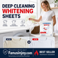 🔥Limited time 50% OFF！⬜Refresh your clothes with just one sheet！🥼Deep Cleaning Laundry Whitening Sheets