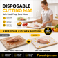 🔥Limited Time 50% OFF！🍽 Food safety truly matters！Weekly Disposable Antibacterial Cutting Board Mat for Meat and Fruit