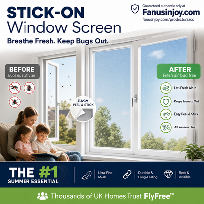 📢📢Limited Time 50% OFF! 🌏Suitable for All Seasons! 🦟⛰Enjoy Wide Vision While Keeping Insects Away!⏰Self adhesive mosquito proof screen window net