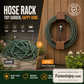 🎉🎉Amazing 50% OFF!  👩🏻‍🌾2-in-1 Decor & Storage！🏡Get rid of messy long water pipes！Wall Mounted Iron Garden Hose Holder