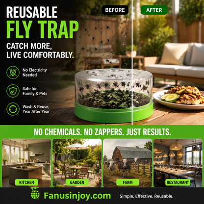 🔥50% OFF! No more annoying mosquito bites-Reusable Non-Electric Fly Trap