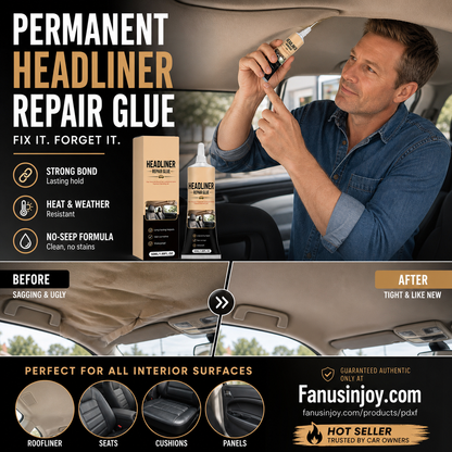 🚗Direct from auto repair shop 🔥50% off！🚘Easily fix vehicle aging issues！Car Headliner Repair Glue Waterproof