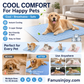 💥As low as £9.9! ❄️Give your furry friend a cool summer!🧊Pet Cooling Ice Silk Mat – Summer Cooling Pet Bed Pad for Dogs and Cats, Breathable Washable Sleeping Cushion for Indoor and Outdoor Use, Lightweight Cooling Crate and Sofa Pet Mat