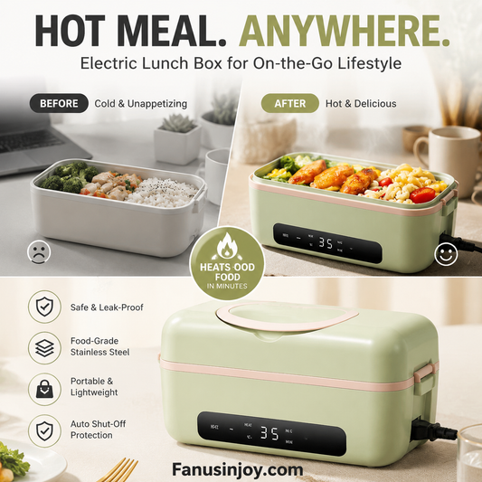 🔥50% OFF Limited Time！👪Taste cozy home warmth anywhere you go！Portable Electric Lunch Box Food Heater