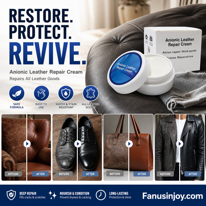 🔥Buy 3 get 2 free! 🎒Bring your leather goods back to life!Anionic Leather Care Repair Cream