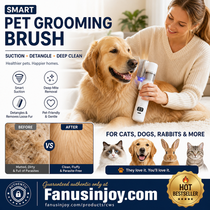 ✨️Surprise 50% off！🐈🐕Keep your furry friends away from mites, fleas and tangled fur！lectric Pet Groomina Comb