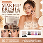 ✨️Amazing Special 50% OFF！👱🏻‍♀️Recommended by celebrity makeup artists！All-in-One Makeup Brush & Sponge Set