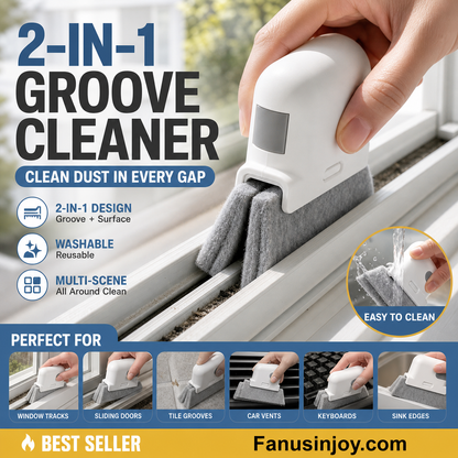 🔥Limited Time 50% Discount, Over 50,000 Sold！🧽Solve all tough cleaning troubles！2-in-1 Groove Cleaning Tool