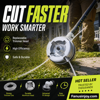 🔥Limited Time 50% OFF! 🗡️Faster, sharper and more portable! 🌱Aluminum Trimmer Head for Grass Cutter and Weed Eater