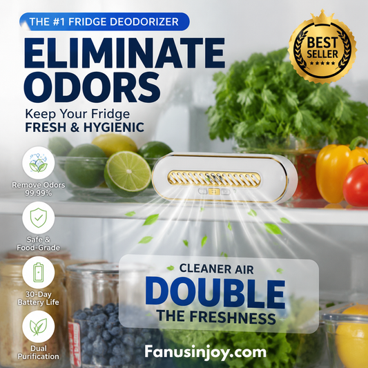 ✨️Surprise 50% OFF！⛄Keep your fridge fresh all the time！🌬️Rechargeable Portable Fridge Sterilizer